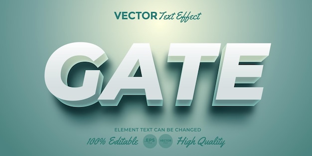 Gate Text Effect