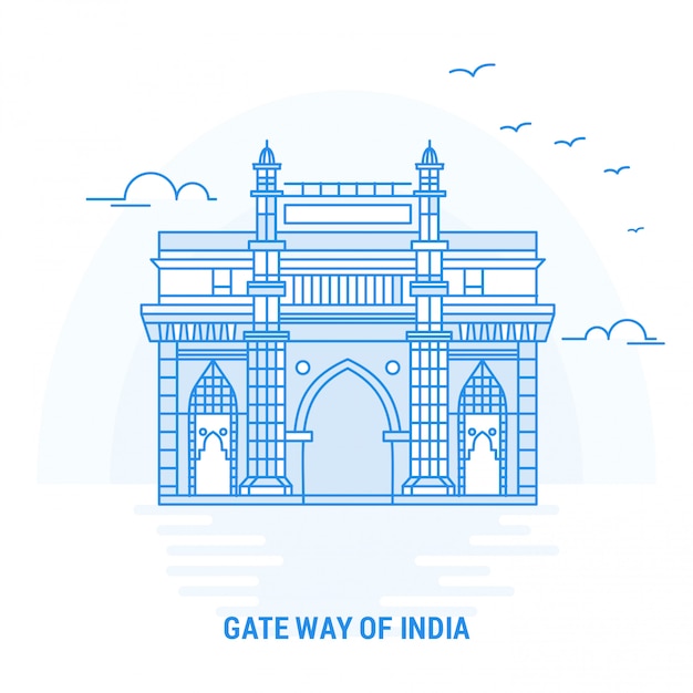 Gate way of india blue landmark