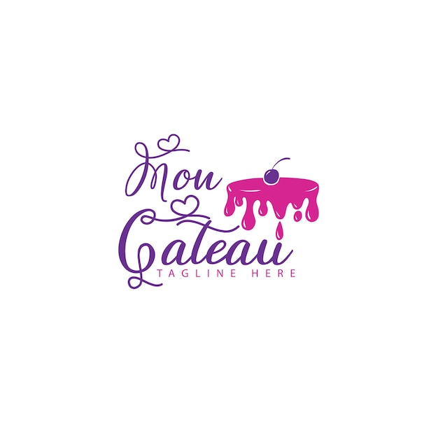 Vector gateau logo for bakery business