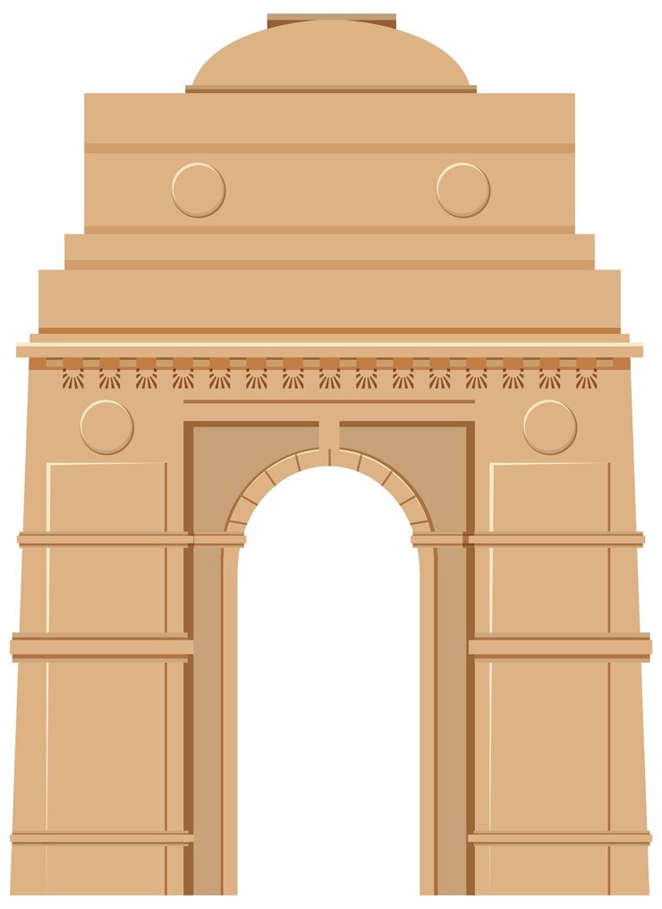 वेक्टर gateway arch made of brick