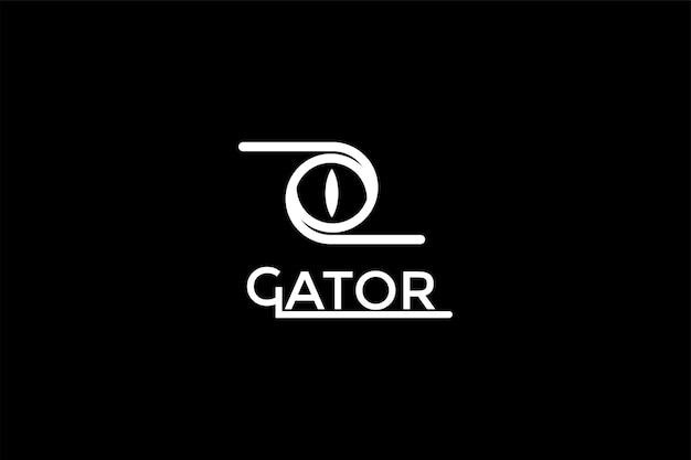 Vector gator logo design