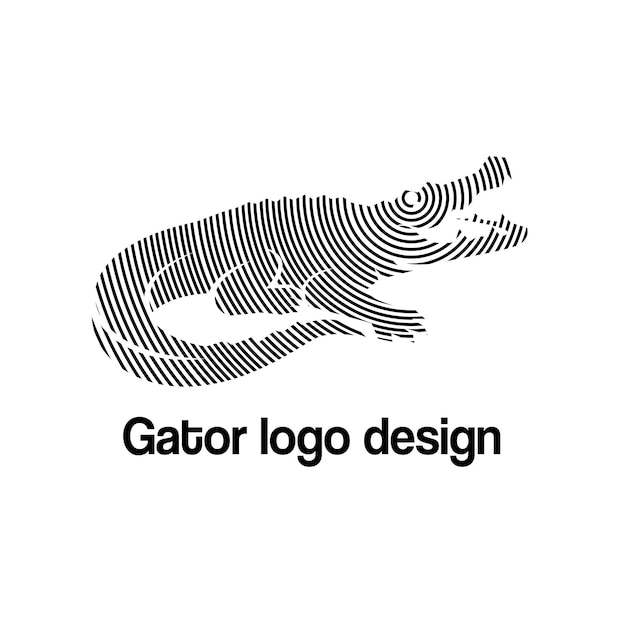 Gator vector logo design