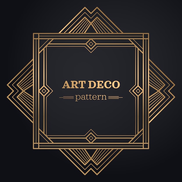 Vector gatsby art deco achtergrond