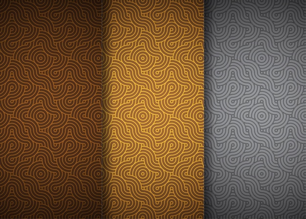 Vector gatsby patterns modern japanese style