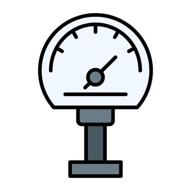 Gauge icon vector image Can be used for Industrial Process