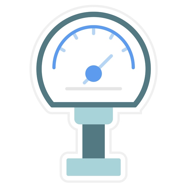 Gauge-icon vectorbeeld Kan worden gebruikt voor industriële processen