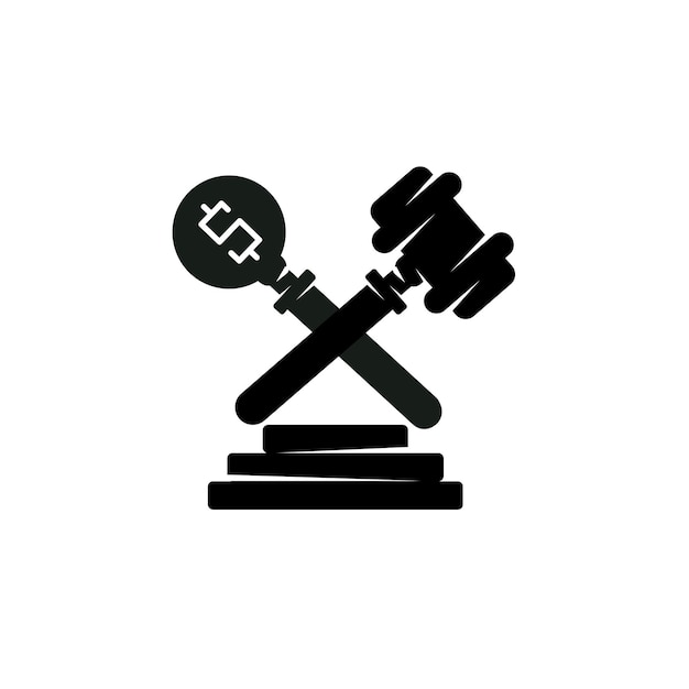 Gavel icon. flat design style. judge gavel icon.