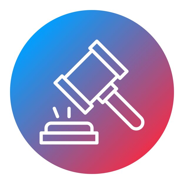 Gavel icon vector image Can be used for Human Rights