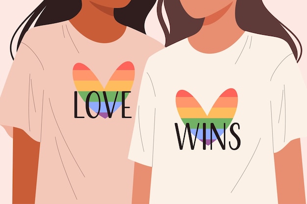 Gay vrouwen paar liefde wint