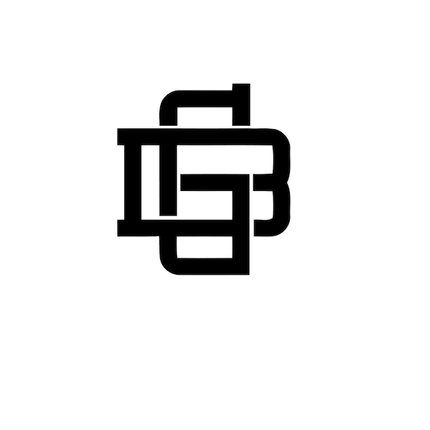 Vector gb-logo-ontwerp