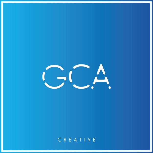 GCA Premium Vector laatste Logo Design Creatief Logo Vector Illustratie Monogram Minimaal Logo