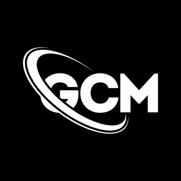 Vector gcm logo gcm letter gcm letter logo design initials gcm logo linked with circle and uppercase monogram logo gcm typography for technology business and real estate brand