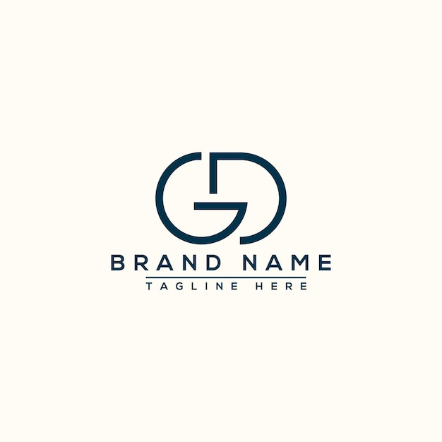 Premium Vector | Gd logo design template vector graphic branding ...