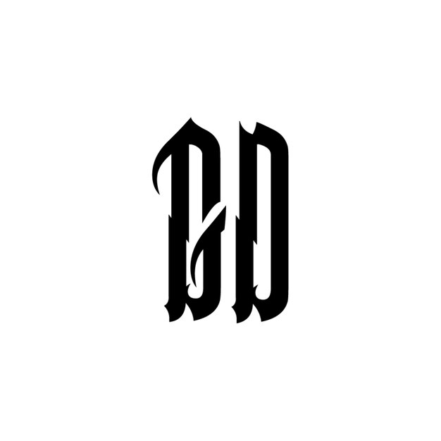 GD モノグラムロゴ デザイン文字 テキスト名 シンボル モノクロロゴタイプ アルファベット文字 シンプルロゴ