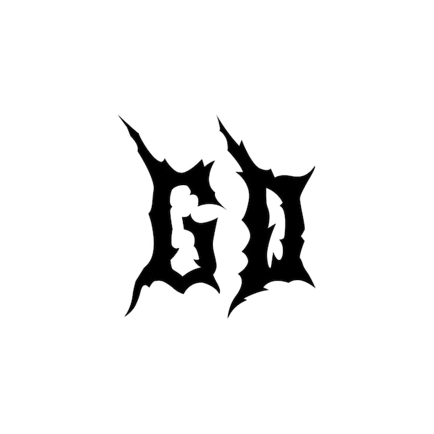 GD モノグラムロゴ デザイン文字 テキスト名 シンボル モノクロロゴタイプ アルファベット文字 シンプルロゴ
