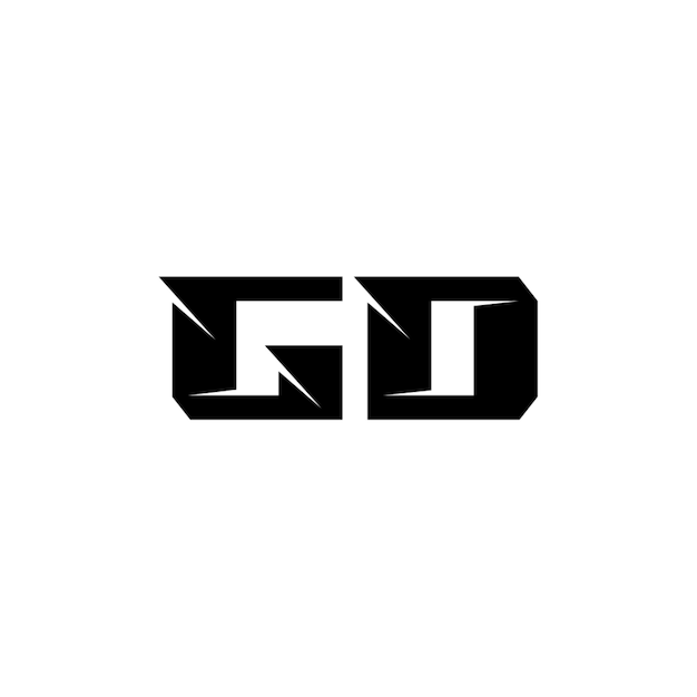 GD モノグラムロゴ デザイン文字 テキスト名 シンボル モノクロロゴタイプ アルファベット文字 シンプルロゴ