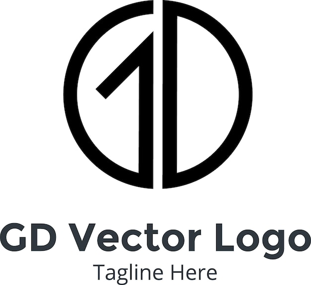 Vettore logo del vettore gd