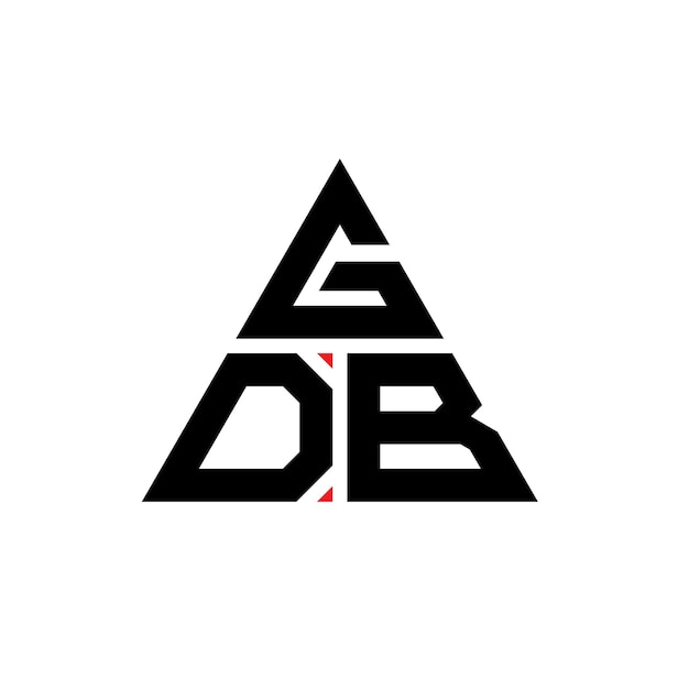 gdb triangle letter logo design with triangle shape gdb triangle logo design monogram gdb triangle vector logo template with red color gdb triangular logo simple elegant and luxurious logo