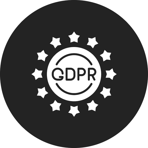 Вектор Векторное изображение значка gdpr может быть использовано для gdpr