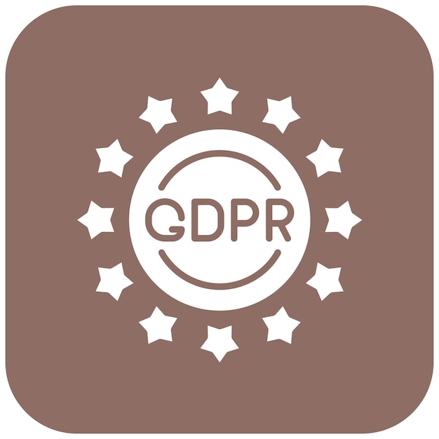 GDPR 아이콘 터 이미지는 GDPR에 사용될 수 있습니다.