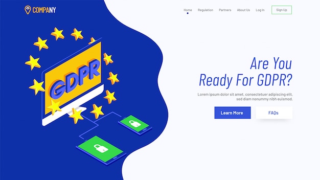 Gdpr landing page page