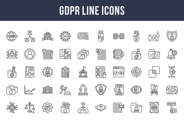 GDPR Line Icons