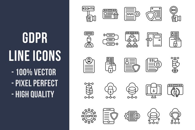 GDPR Line Icons