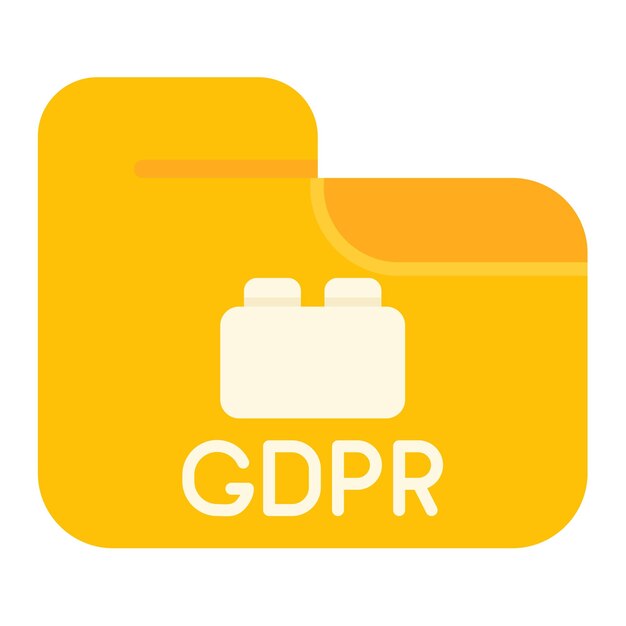 Вектор Плоская иллюстрация плагина gdpr