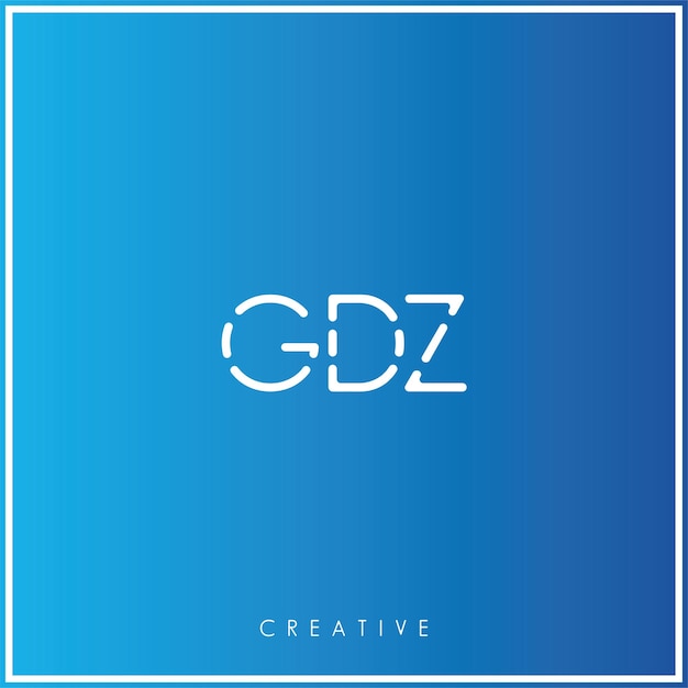 GDZ Premium Vector latter Logo Design Creative Logo Vector Illustration Monogram Minimal Logo