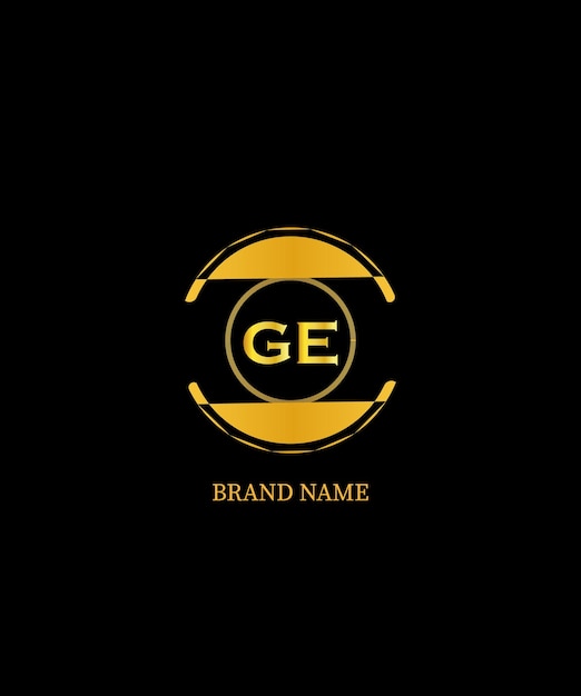 GE Letter Logo Design Uniek Aantrekkelijk Creatief Moderne Initieel GE Initieel Gebaseerd Letter Icon Logo