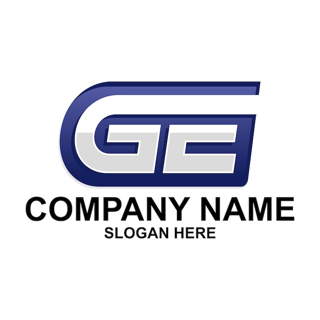 GEの文字ロゴとアイコンのデザイン