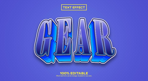 Gear 3d-teksteffect