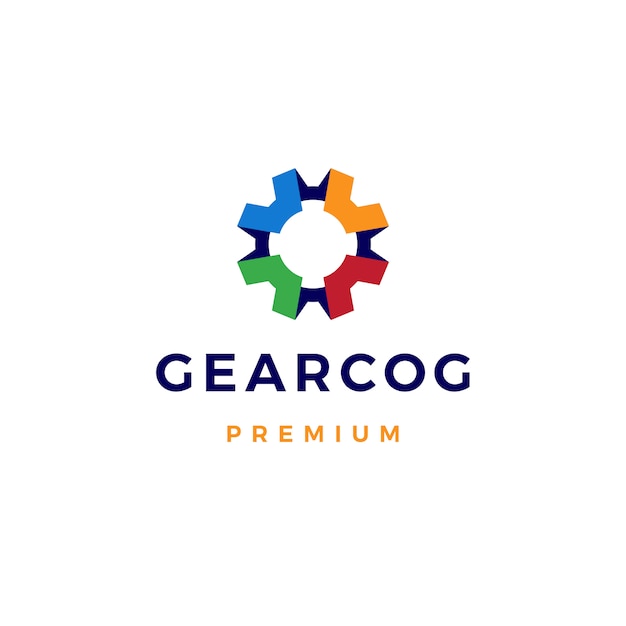 Gear cog cogs logo pictogram illustratie