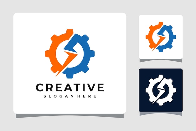 Gear Electric Logo Template Design Inspiratie