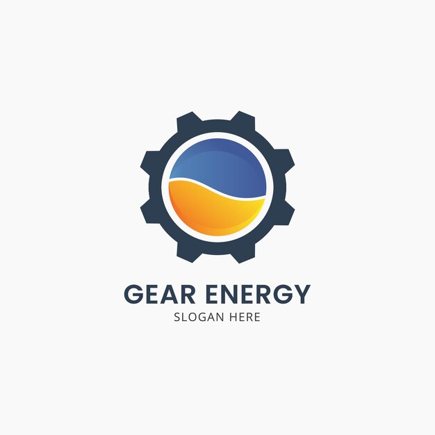 Vector gear energy logo