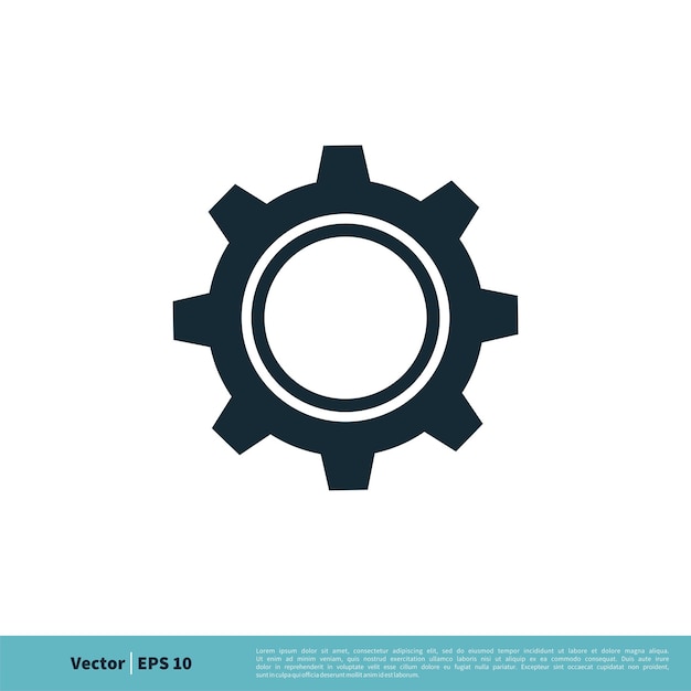 歯車工学のアイコン ベクトルのロゴのテンプレート イラスト デザイン ベクトル EPS 10