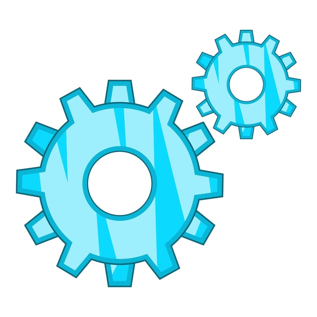 Gear icon Cartoon illustration of gear vector icon for web design