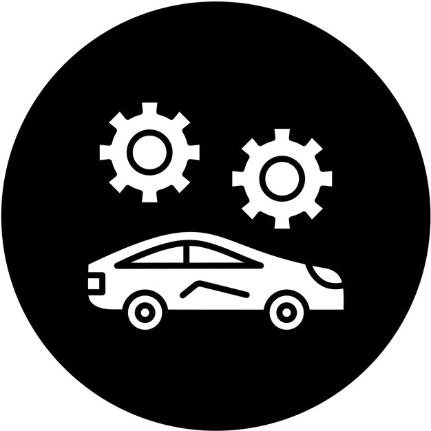 Vector gear icon style