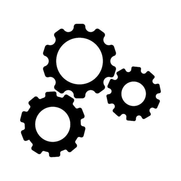 Vector gear icon vector illustration logo design