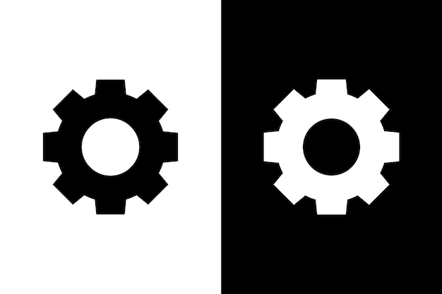 Gear icon Vector symbol gear