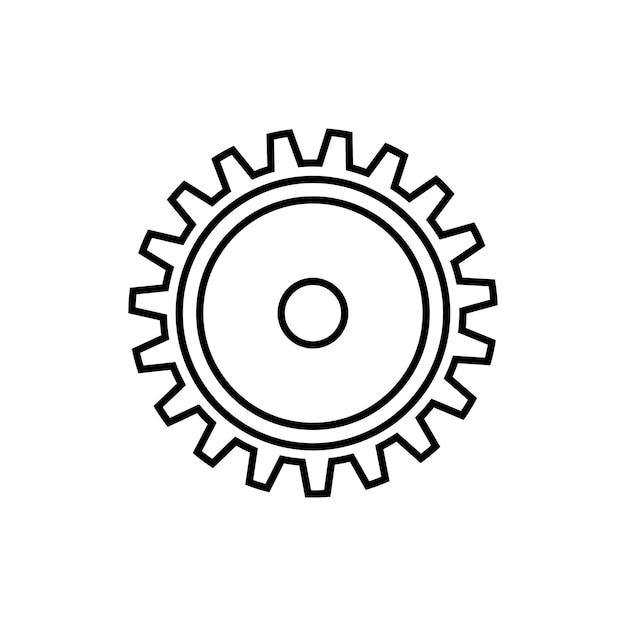gear icon vector template illustration logo design
