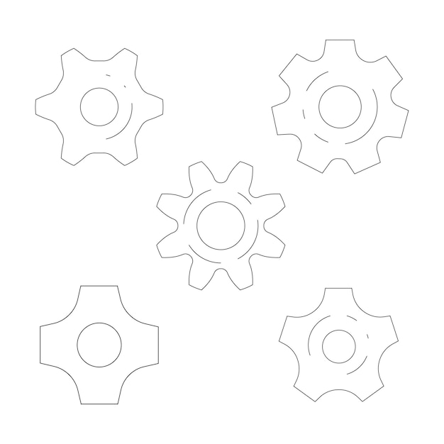 Gear icon vector