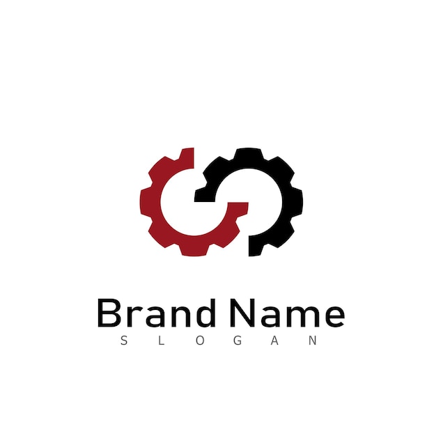 Gear logo design template vector