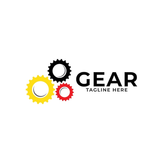 Gear logo design template vector