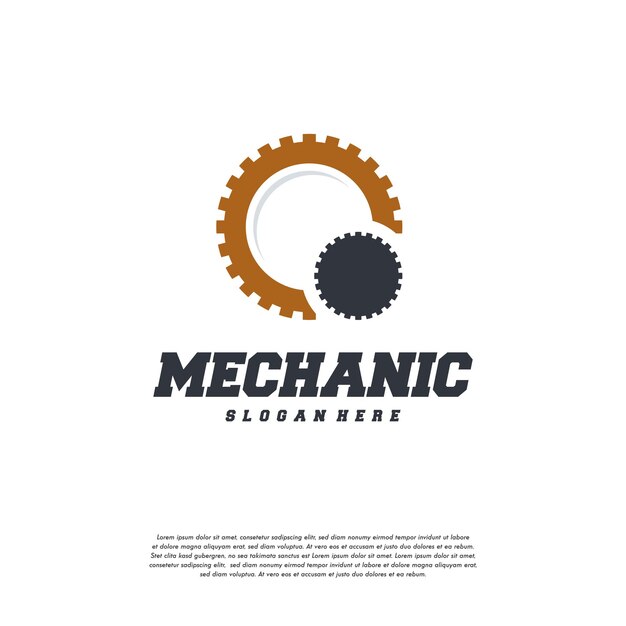 Gear Logo designs Template Vector, Mechanic logo symbol, Logo symbol icon template