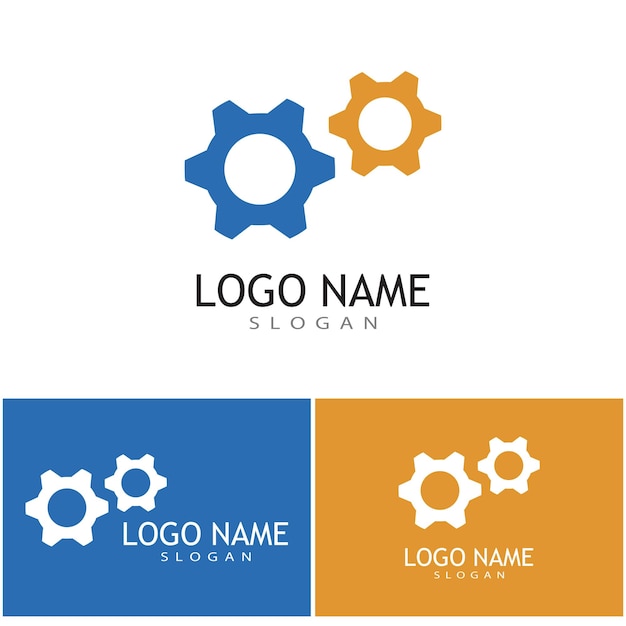 Gear Logo Template vector icon illustration design