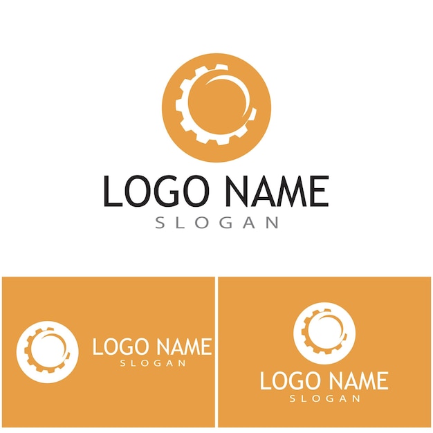 Gear Logo Template vector icon illustration design