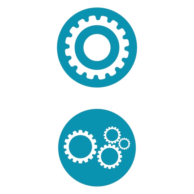 Gear logo template vector icon illustration design