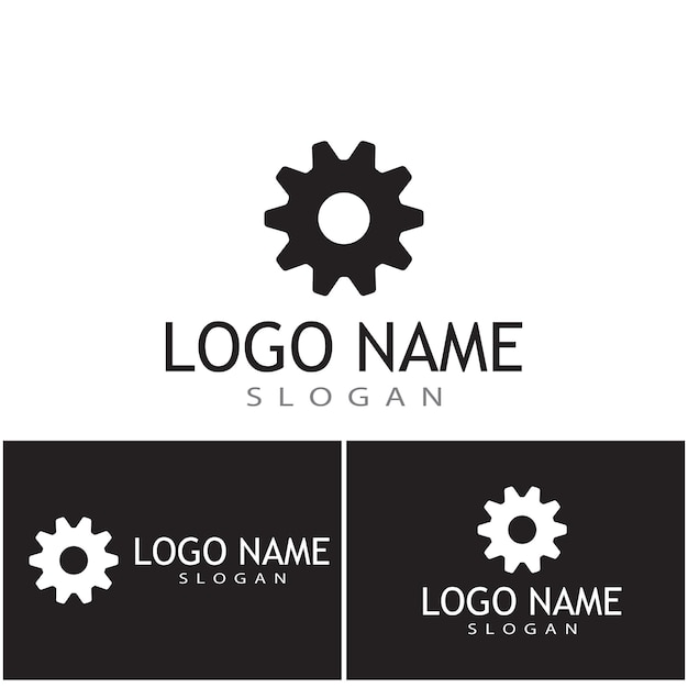 Gear Logo Template vector icon illustration design