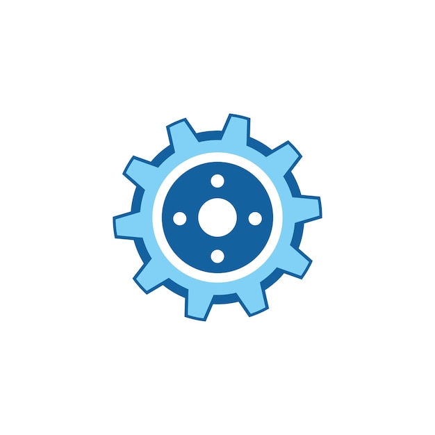 Gear logo template vector icon illustration design